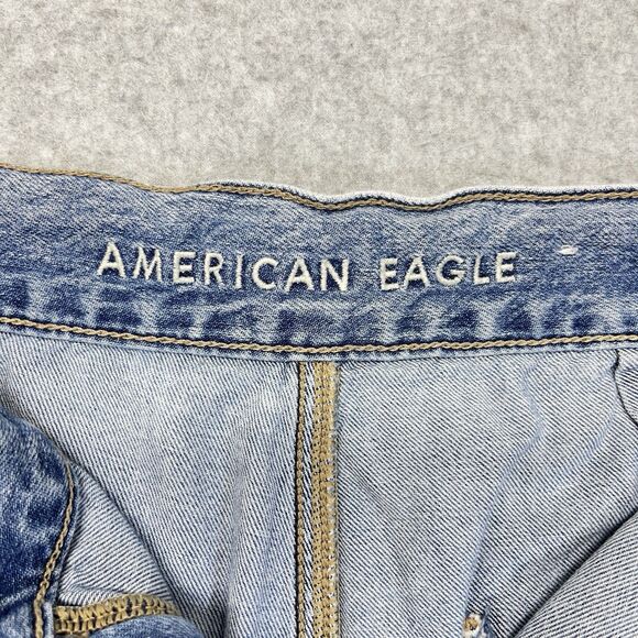 American Eagle Cargo Jogger Jeans Women’s 0 Regular Light Wash Denim 2765 - Picture 3 of 13